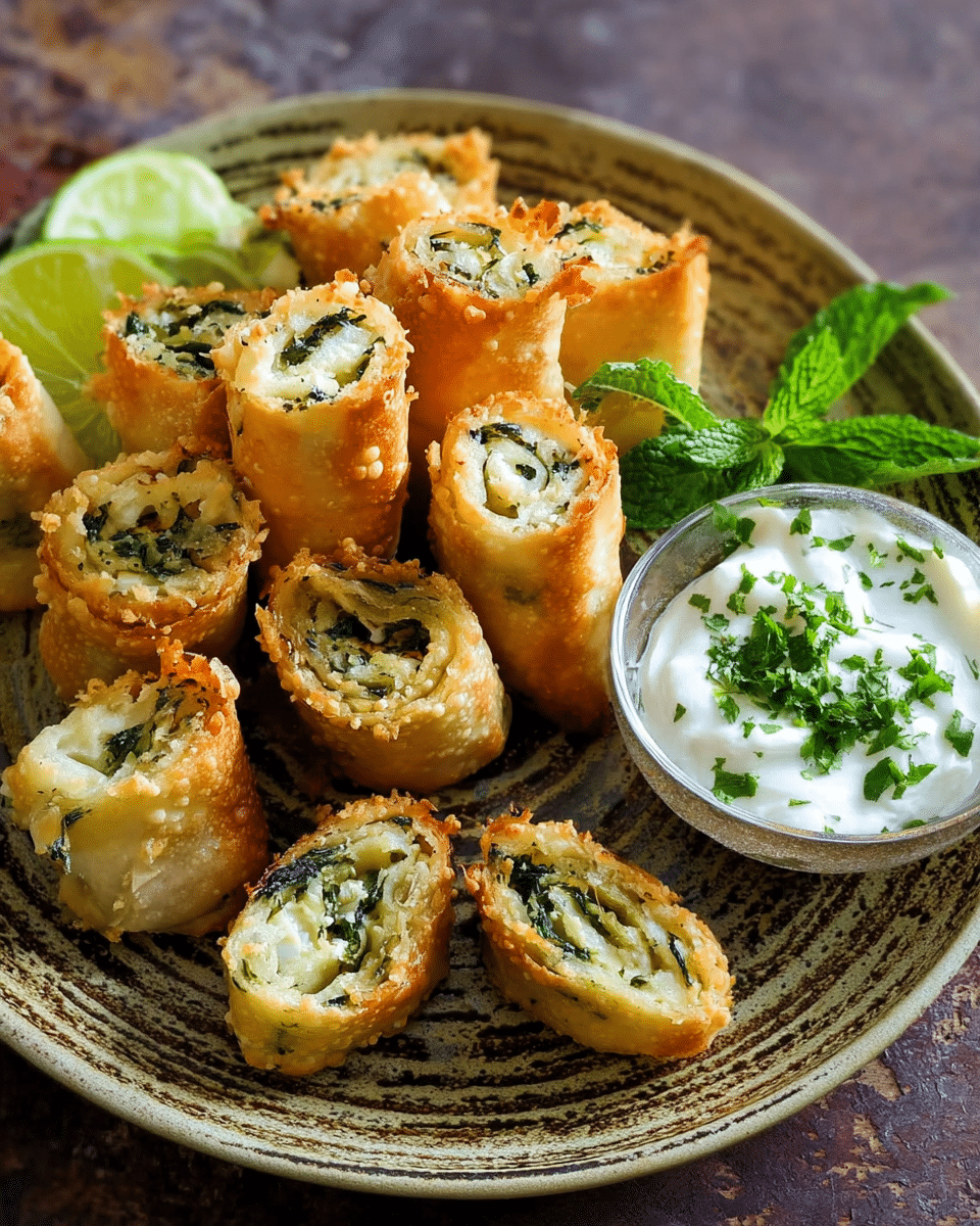 Spinach Feta Mini Rolls