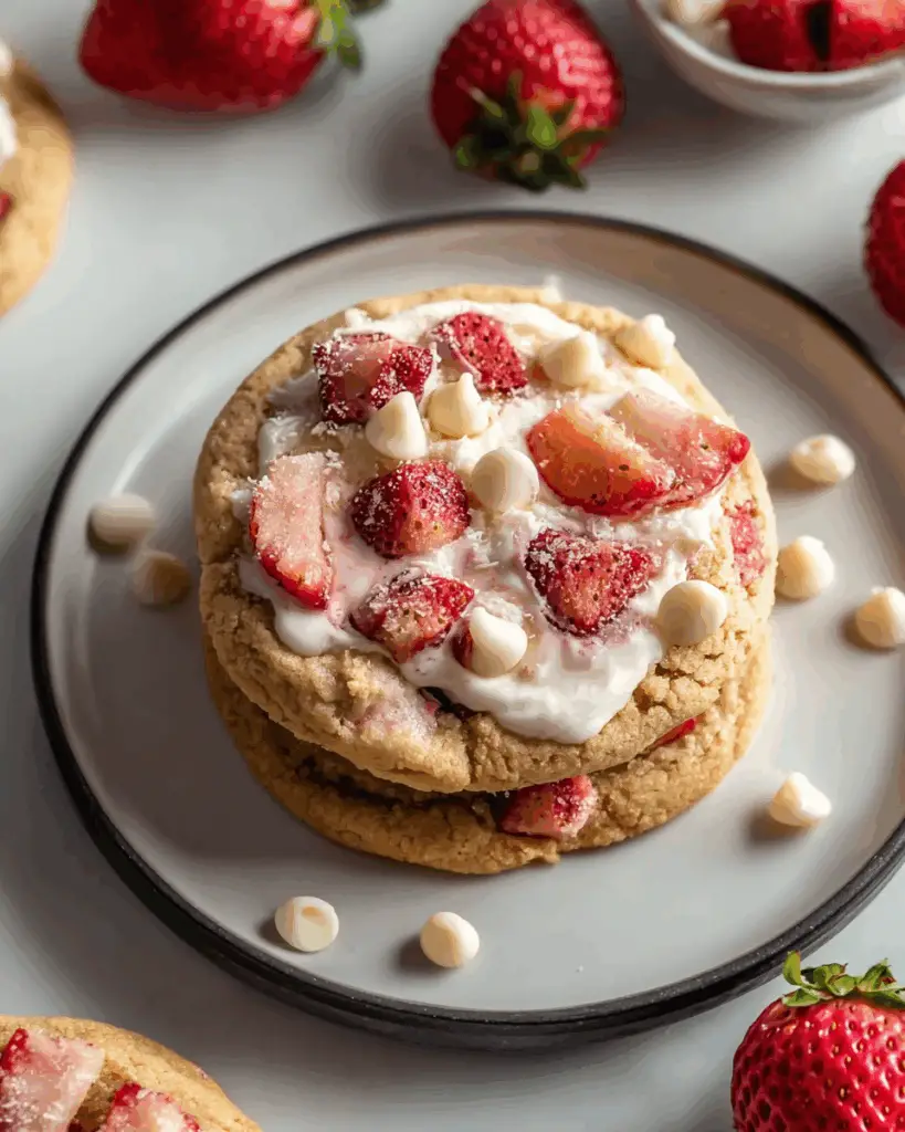Strawberry Cheesecake Cookies