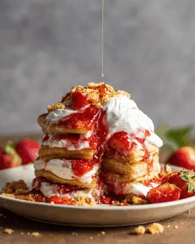 Strawberry Shortcake Pancakes