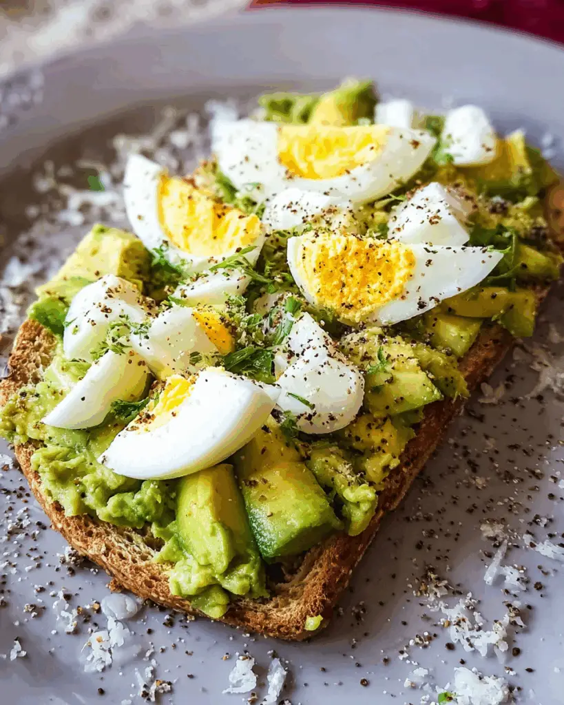 4-Ingredient Egg Avocado Toast