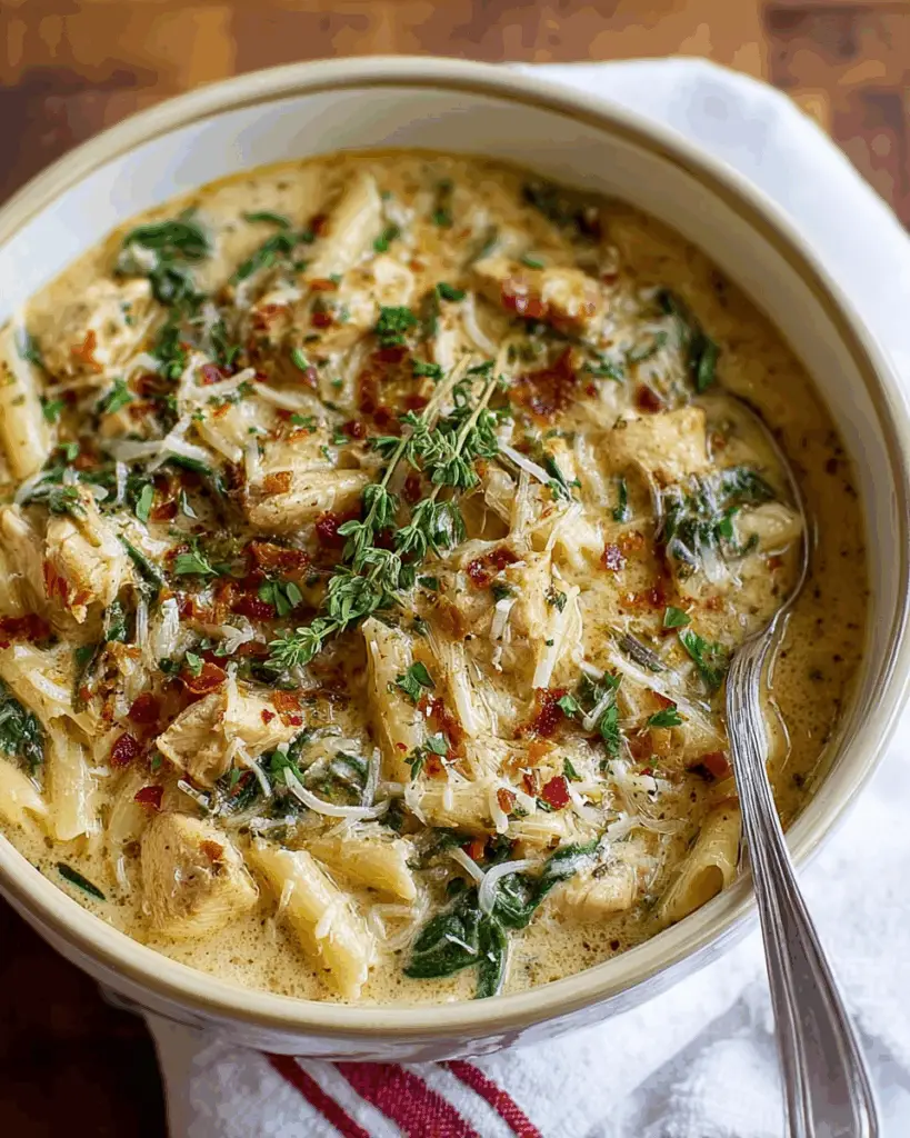 Instant Pot Creamy Tuscan Chicken Soup