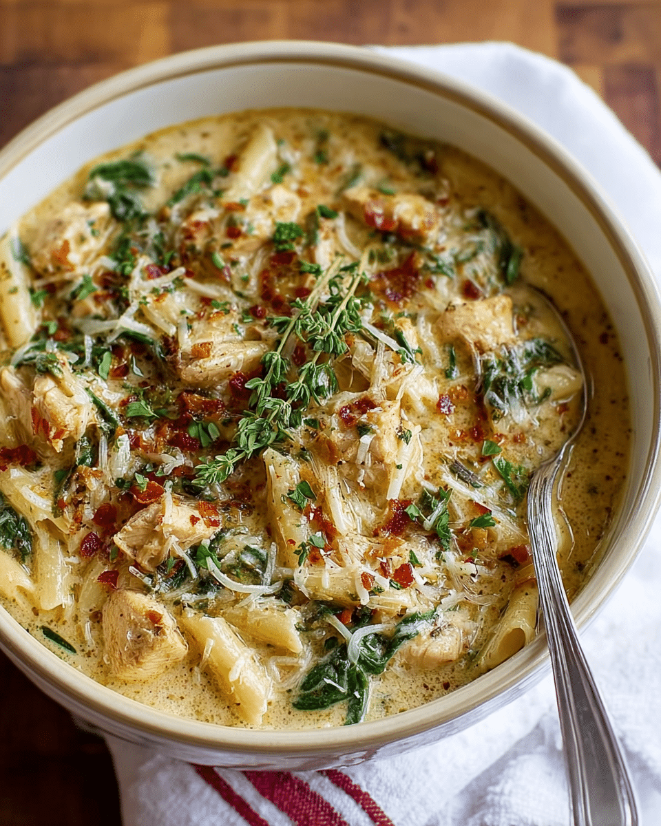 Instant Pot Creamy Tuscan Chicken Soup