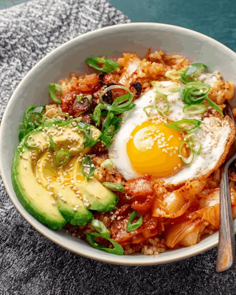 Egg-and-Kimchi Rice Bowls