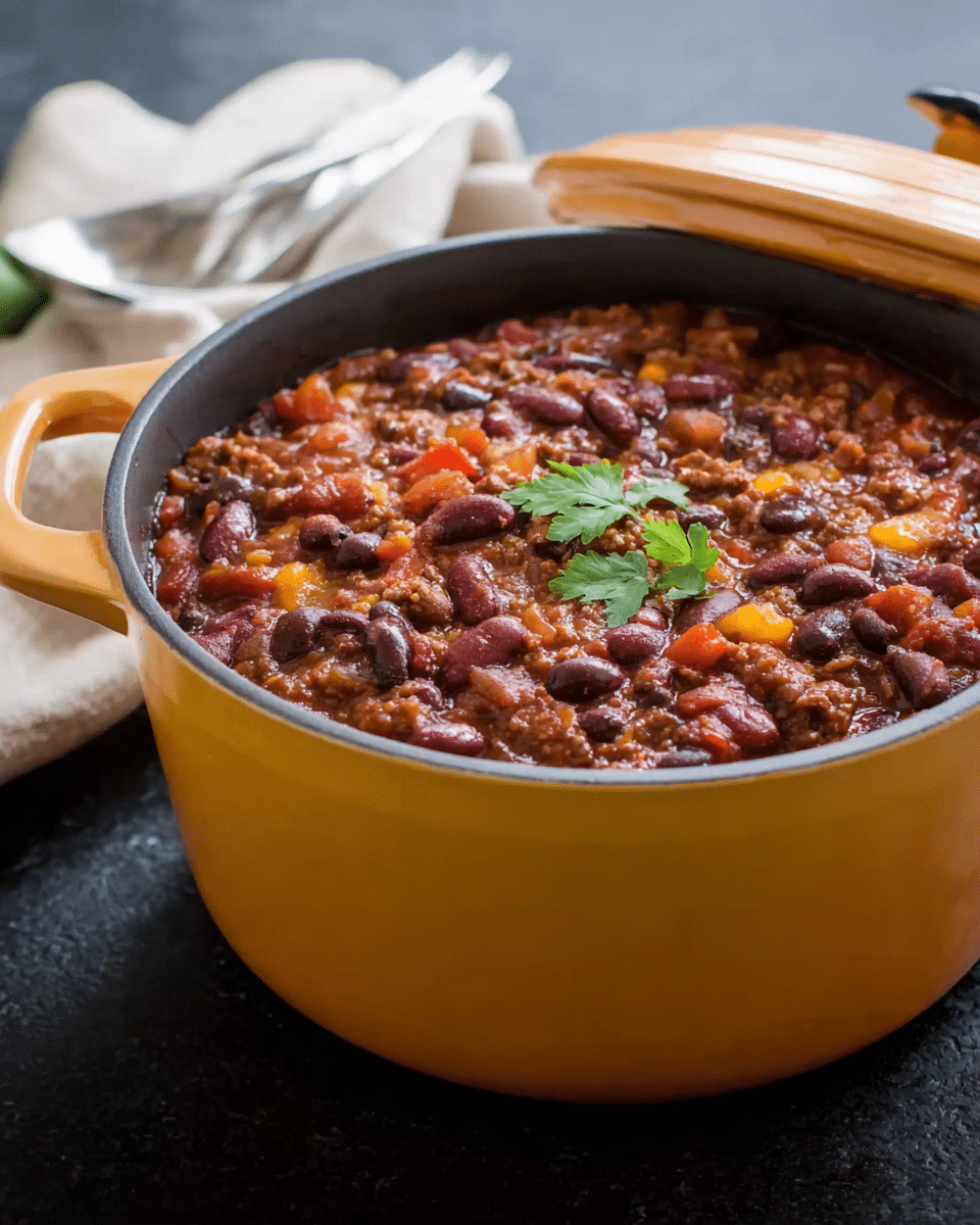 Three Bean and Beef Chili