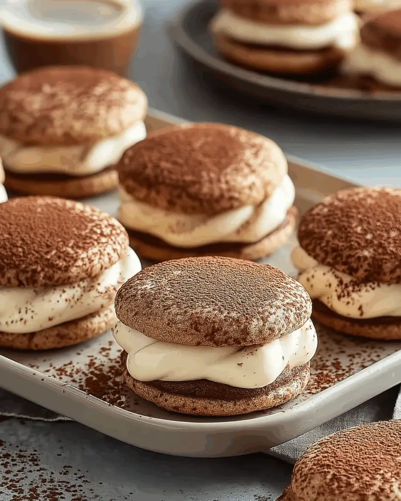 Tiramisu Sandwich Cookies