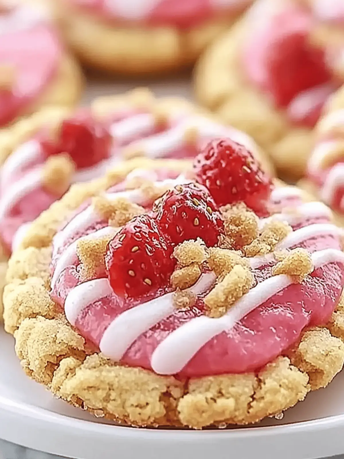 Strawberry Crunch Cookies