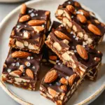 Dark Chocolate and Sea Salt Nut Bars