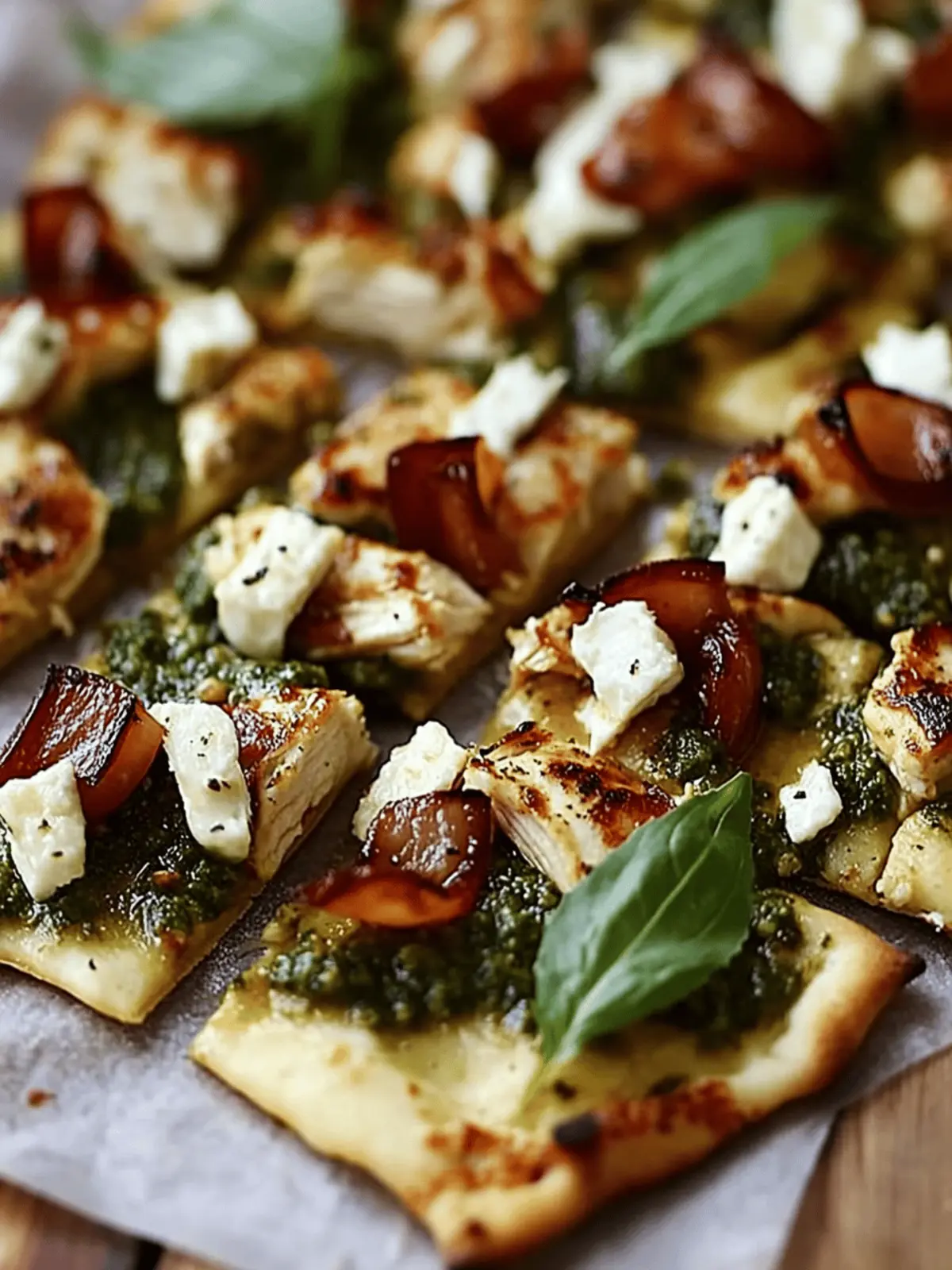 Pesto Chicken Flatbread: Quick, Customizable Delight at Home