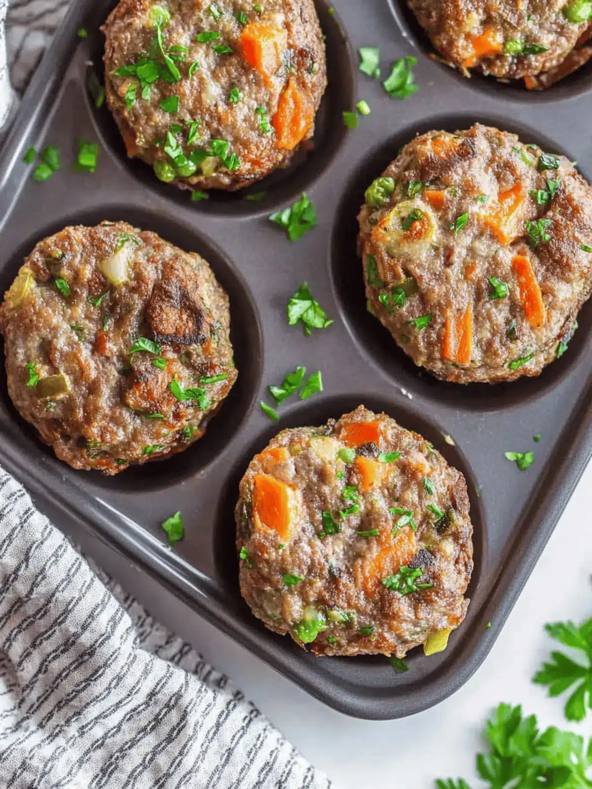 Veggie-Loaded Mini Meatloaves