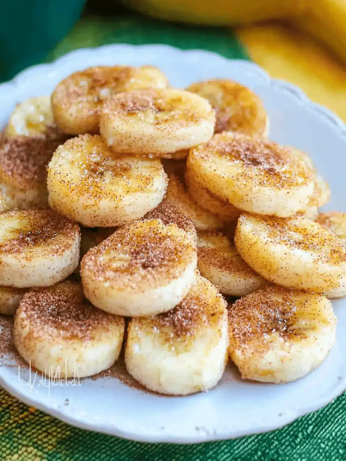 Pan Fried Cinnamon Bananas