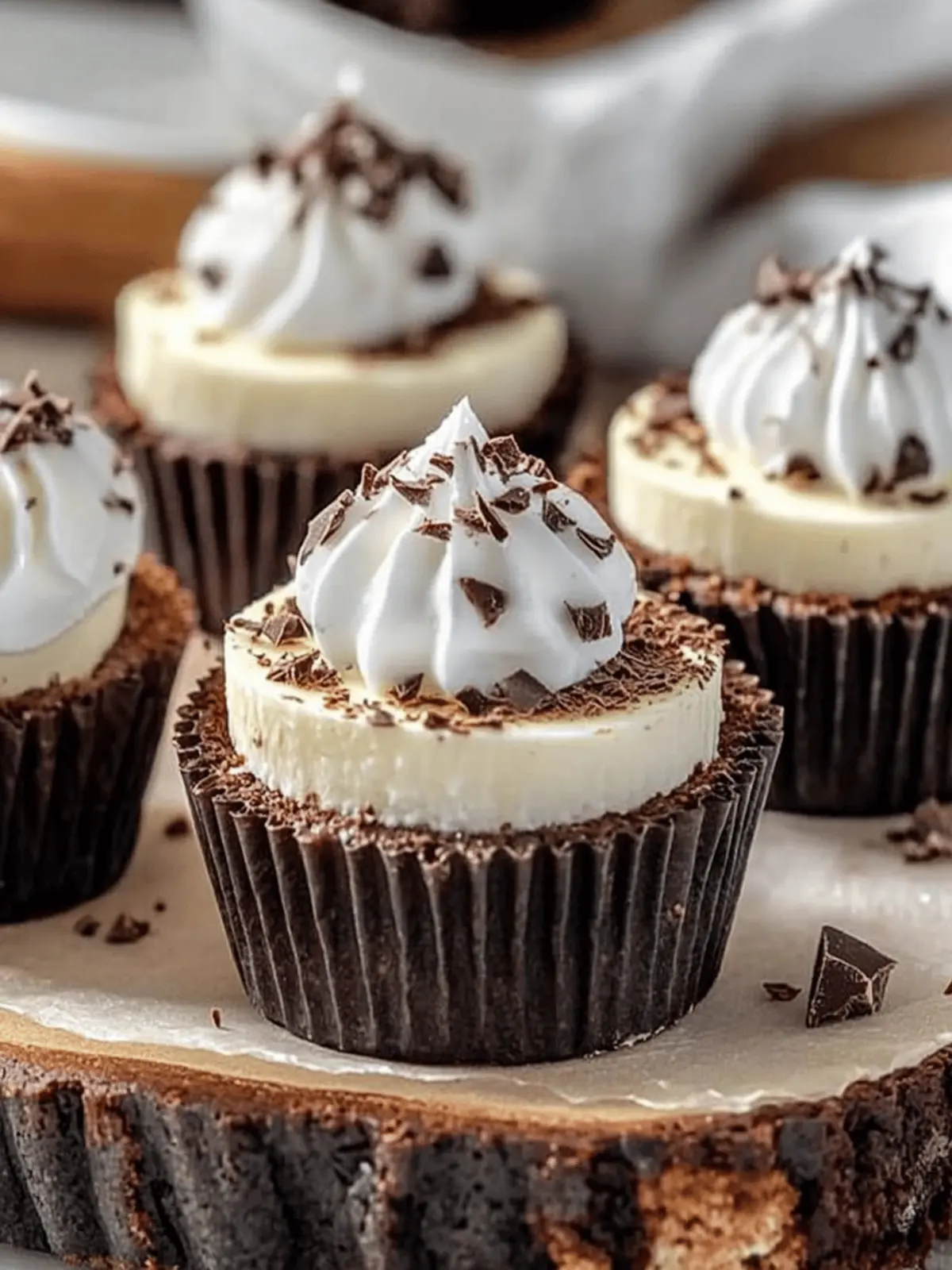 Mini Chocolate Cheesecake Bites