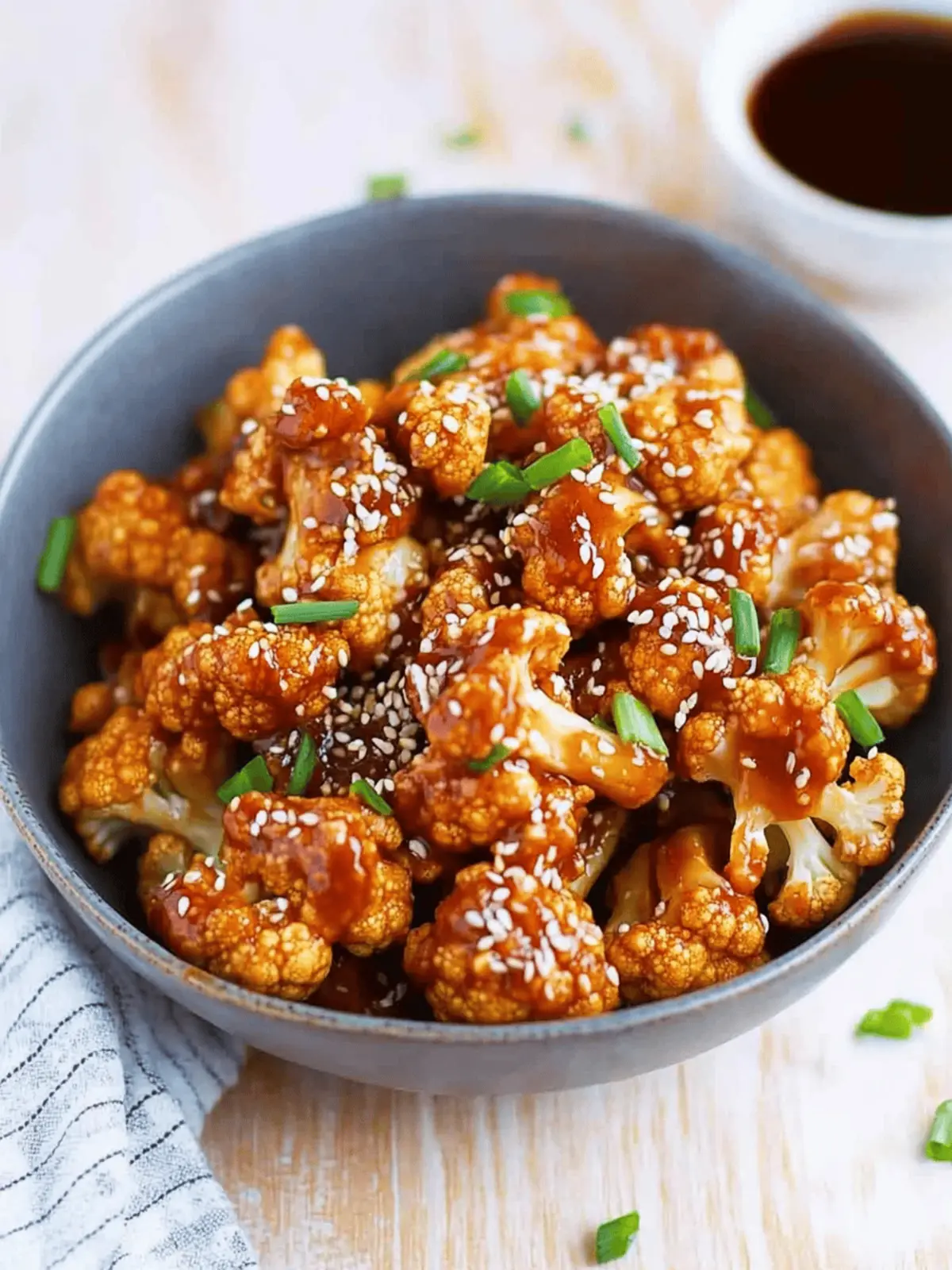 Sticky Sesame Cauliflower