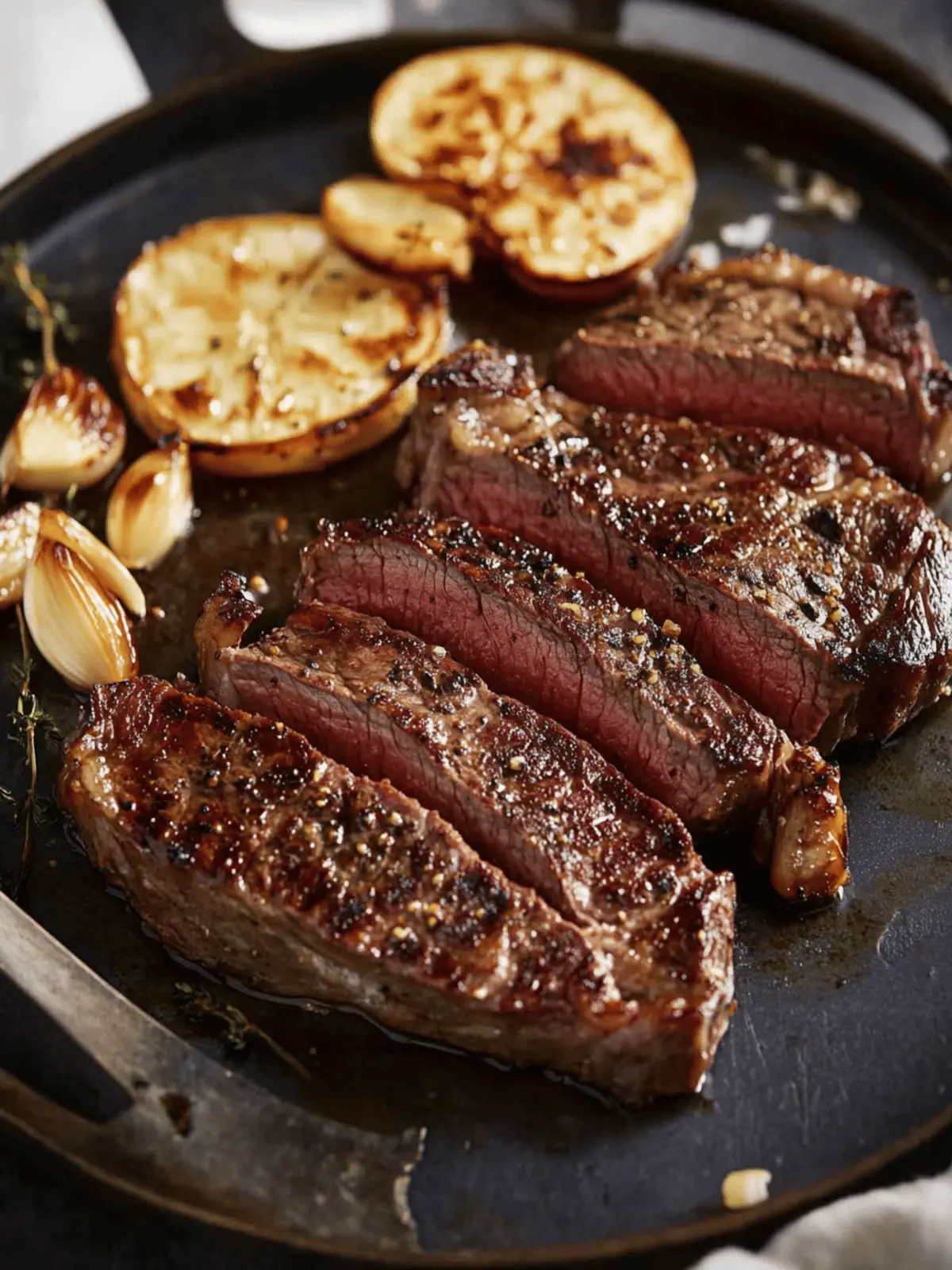 Pan Seared Buttery Garlic Ribeye Steak in Under 30 Minutes