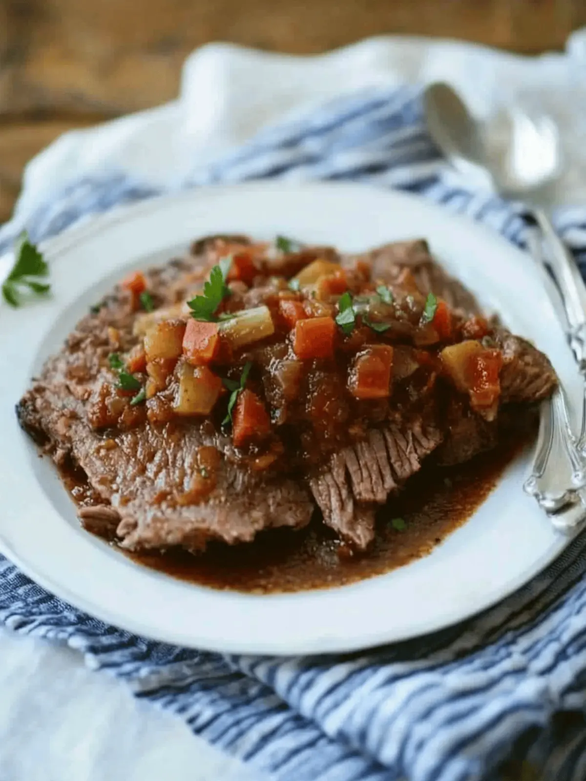 Braised Cinnamon Whiskey Beef Brisket