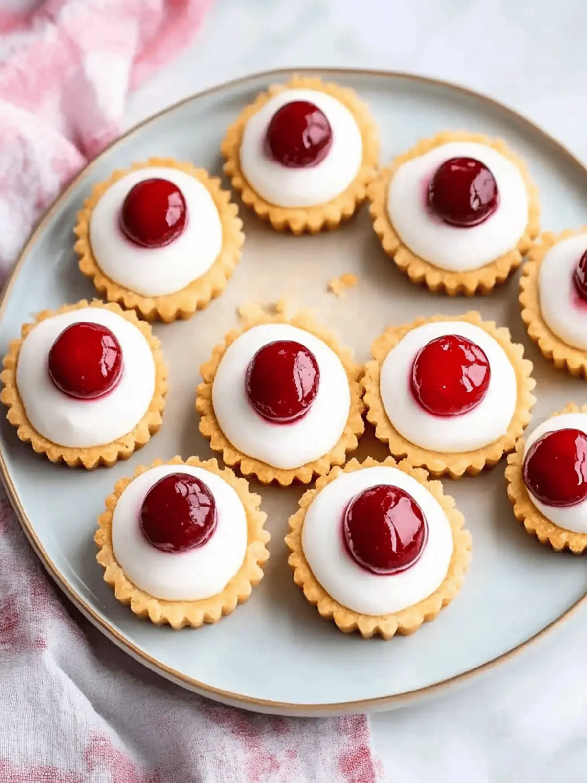 Mini Cherry Bakewell Tartlets
