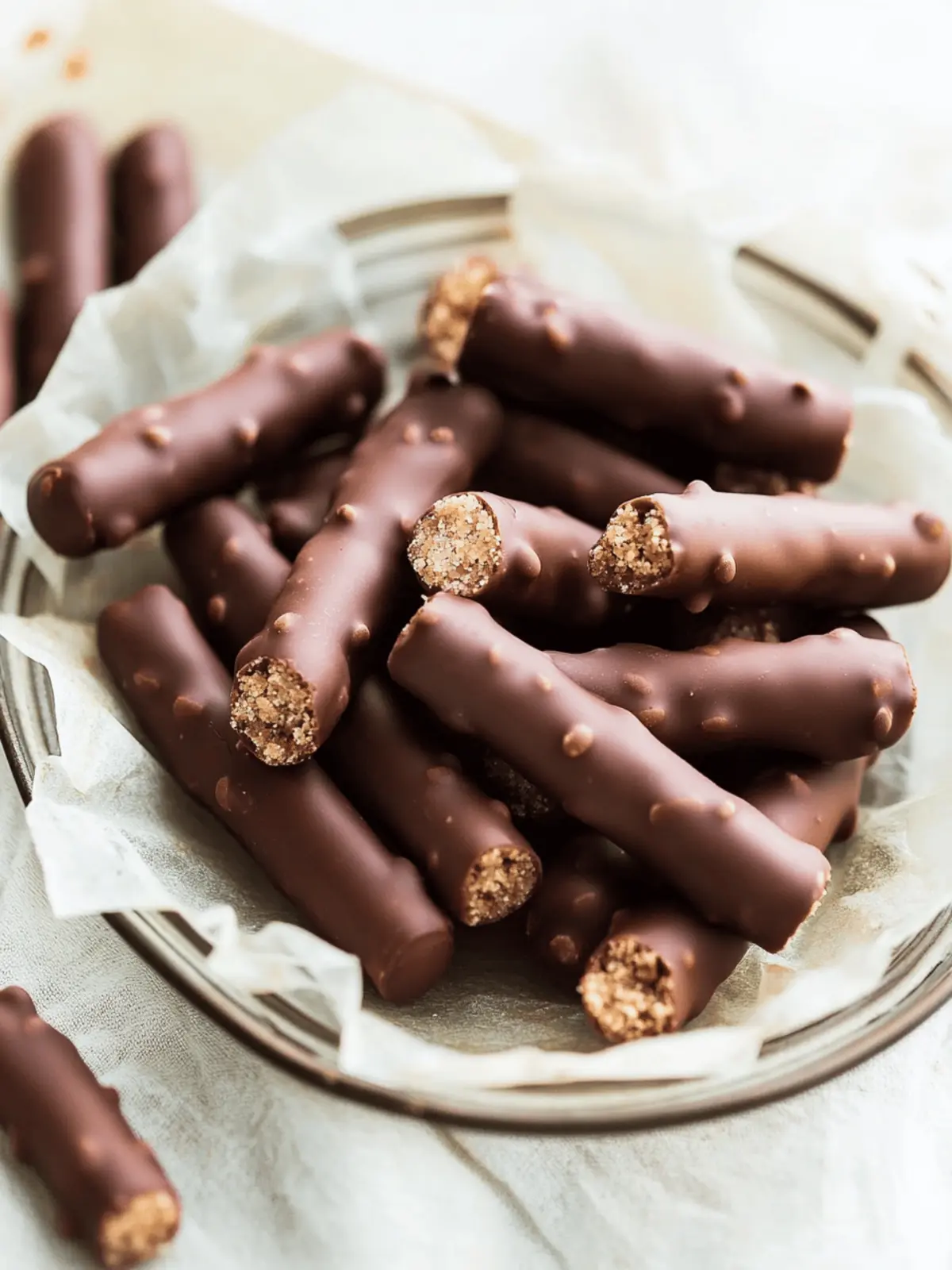 Chocolate Cigar Cookies (No Bake)