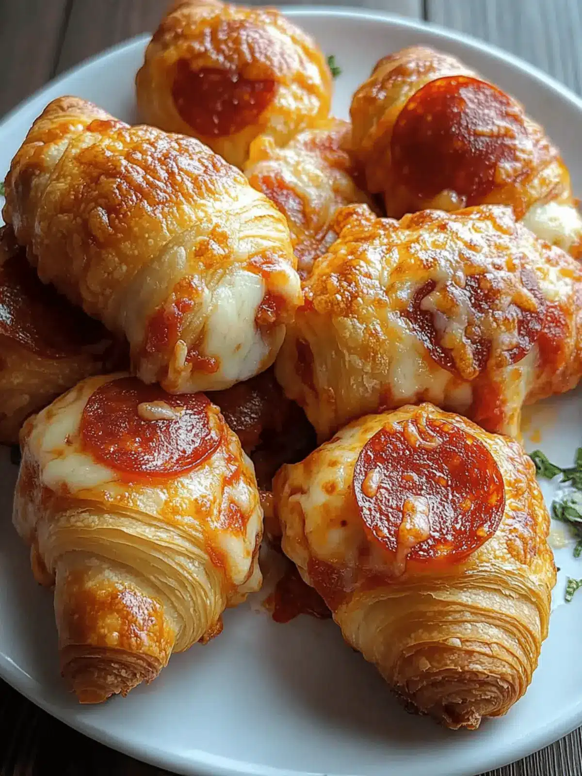 Mozzarella Pepperoni Croissant Rolls
