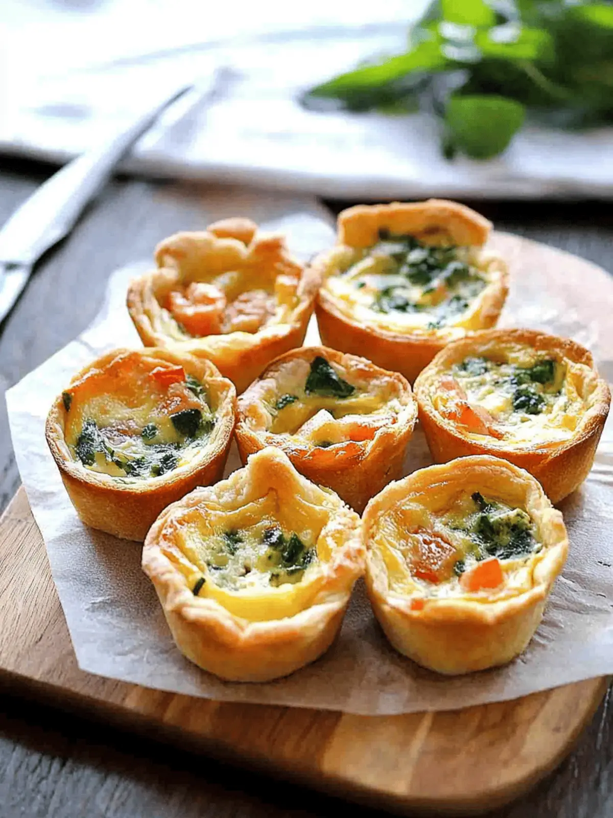 Quiche Toast Cups