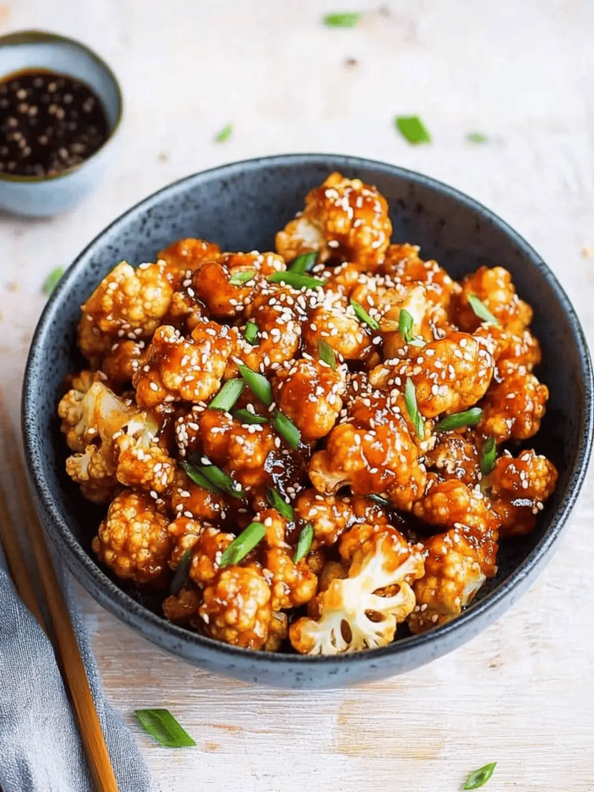 Sticky Sesame Cauliflower: Irresistibly Crispy Vegan Treat