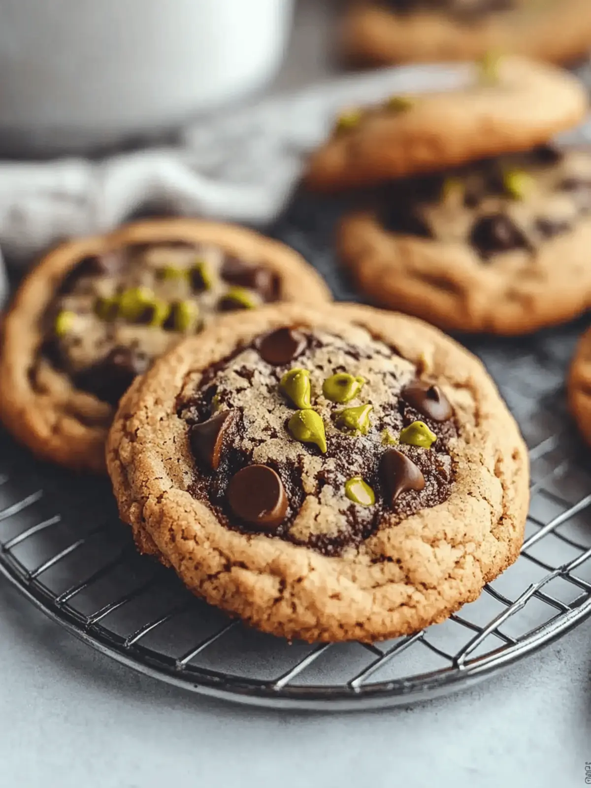 Dubai Chocolate Chip Cookies
