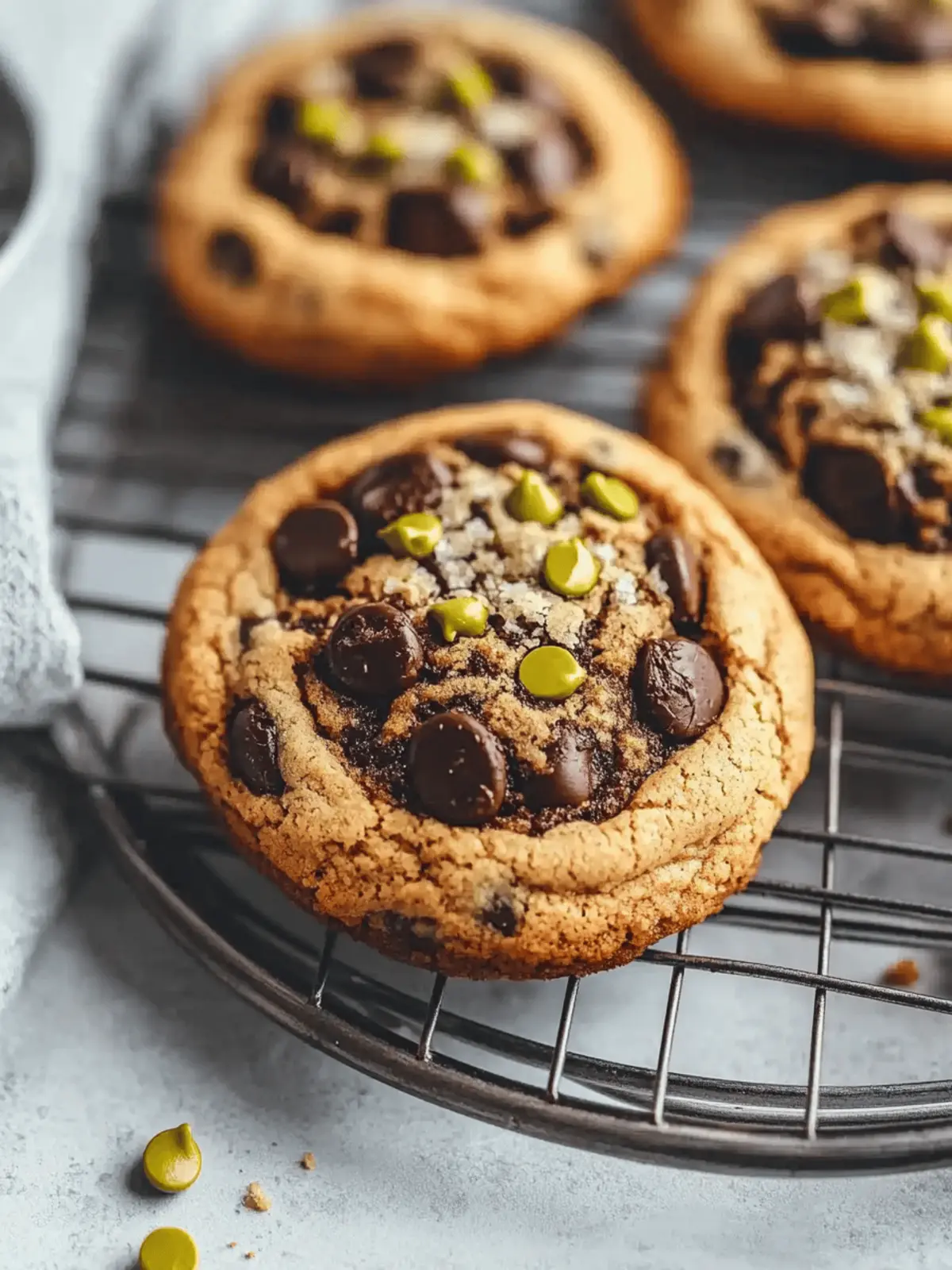 Dubai Chocolate Chip Cookies