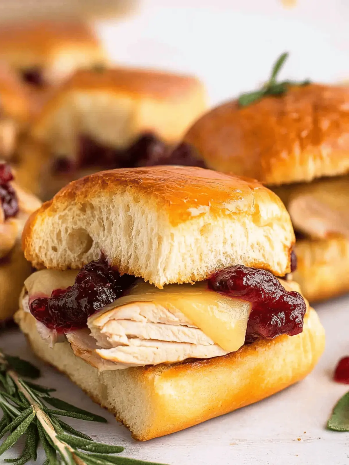 Savory Turkey Cranberry Brie Sliders for Cozy Gatherings