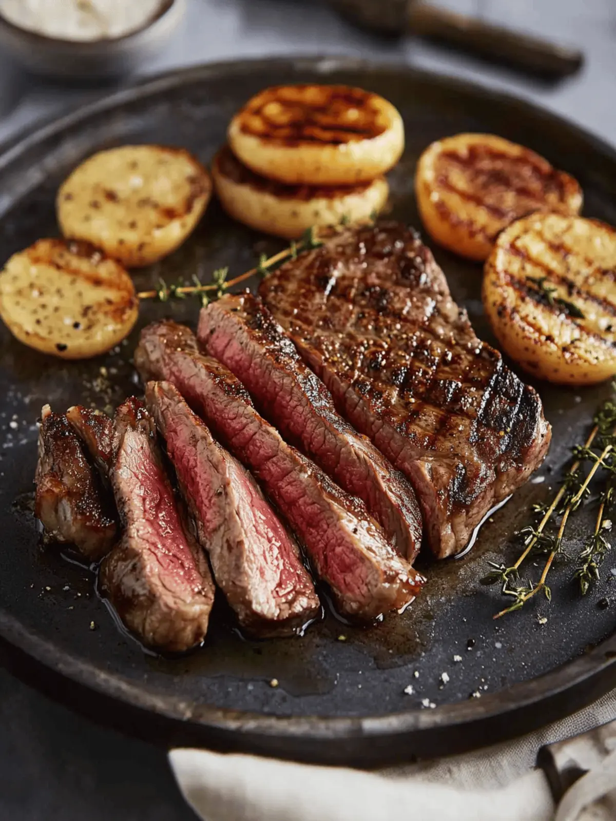 Pan Seared Buttery Garlic Ribeye Steak in Under 30 Minutes