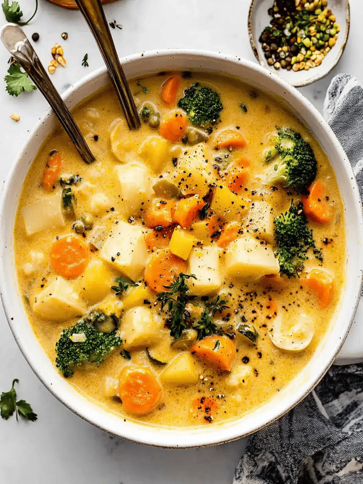 One Pot Creamy Vegetable