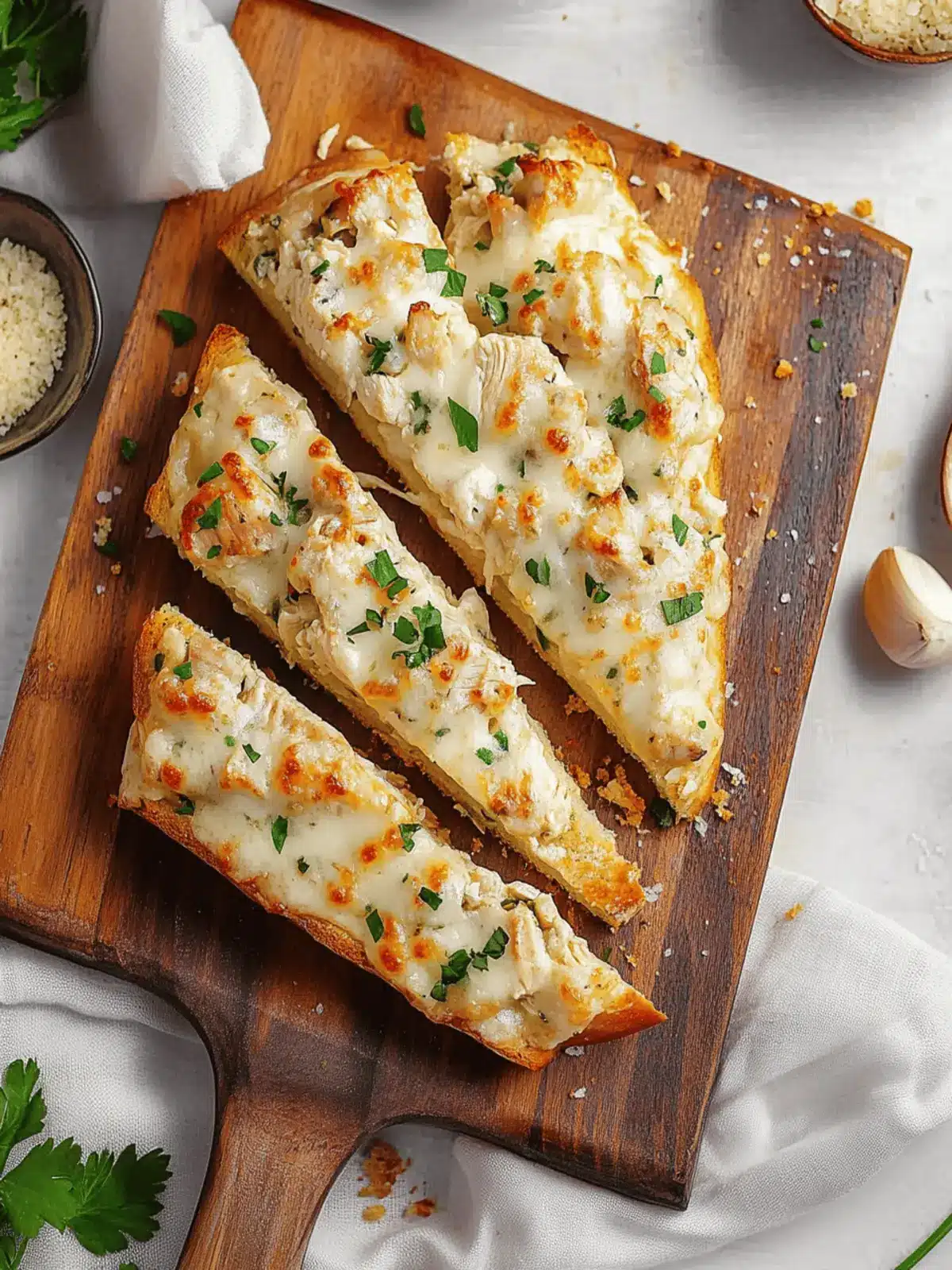 Viral Chicken Alfredo Garlic Bread That Everyone Will Love