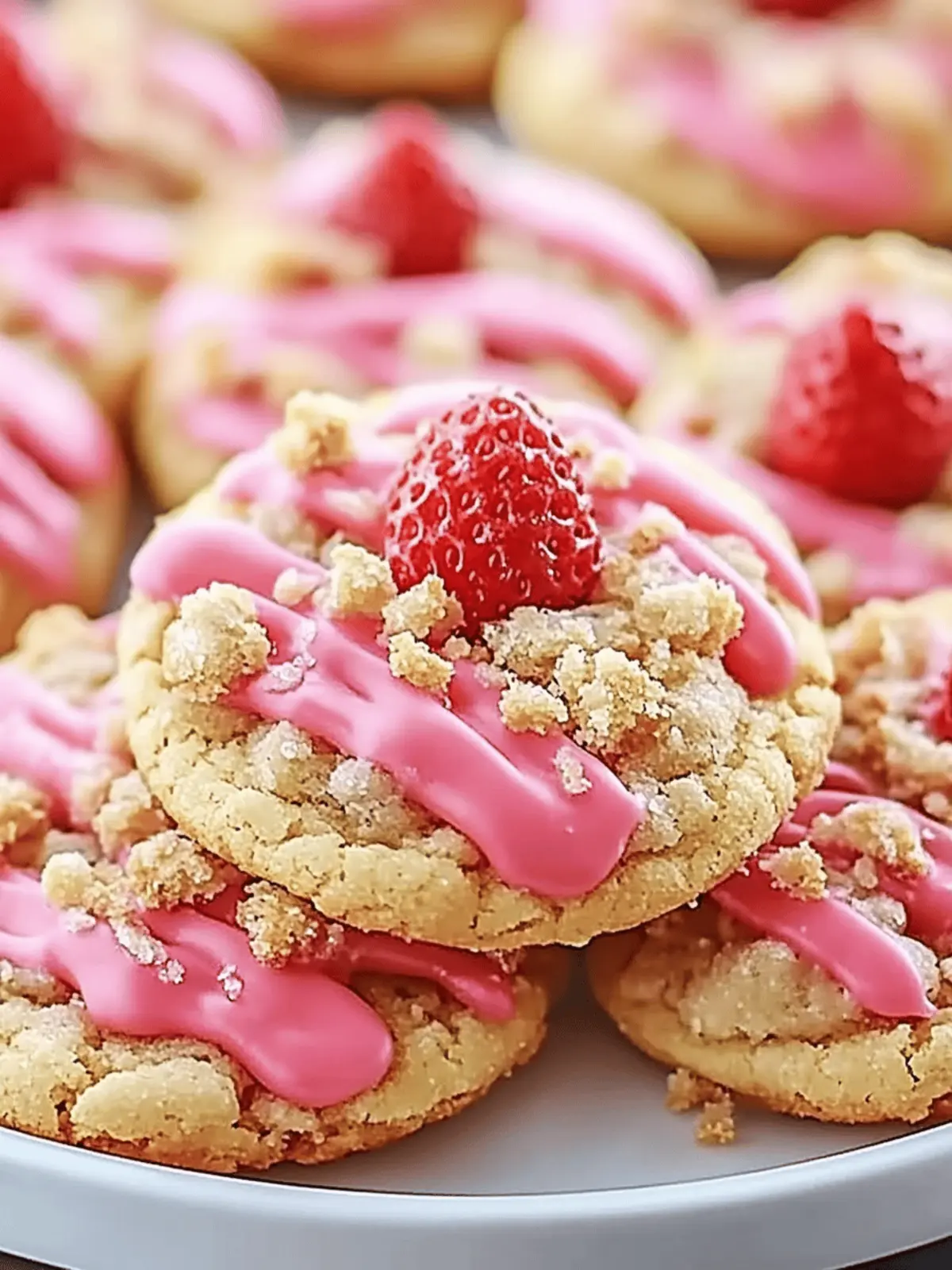 Strawberry Crunch Cookies