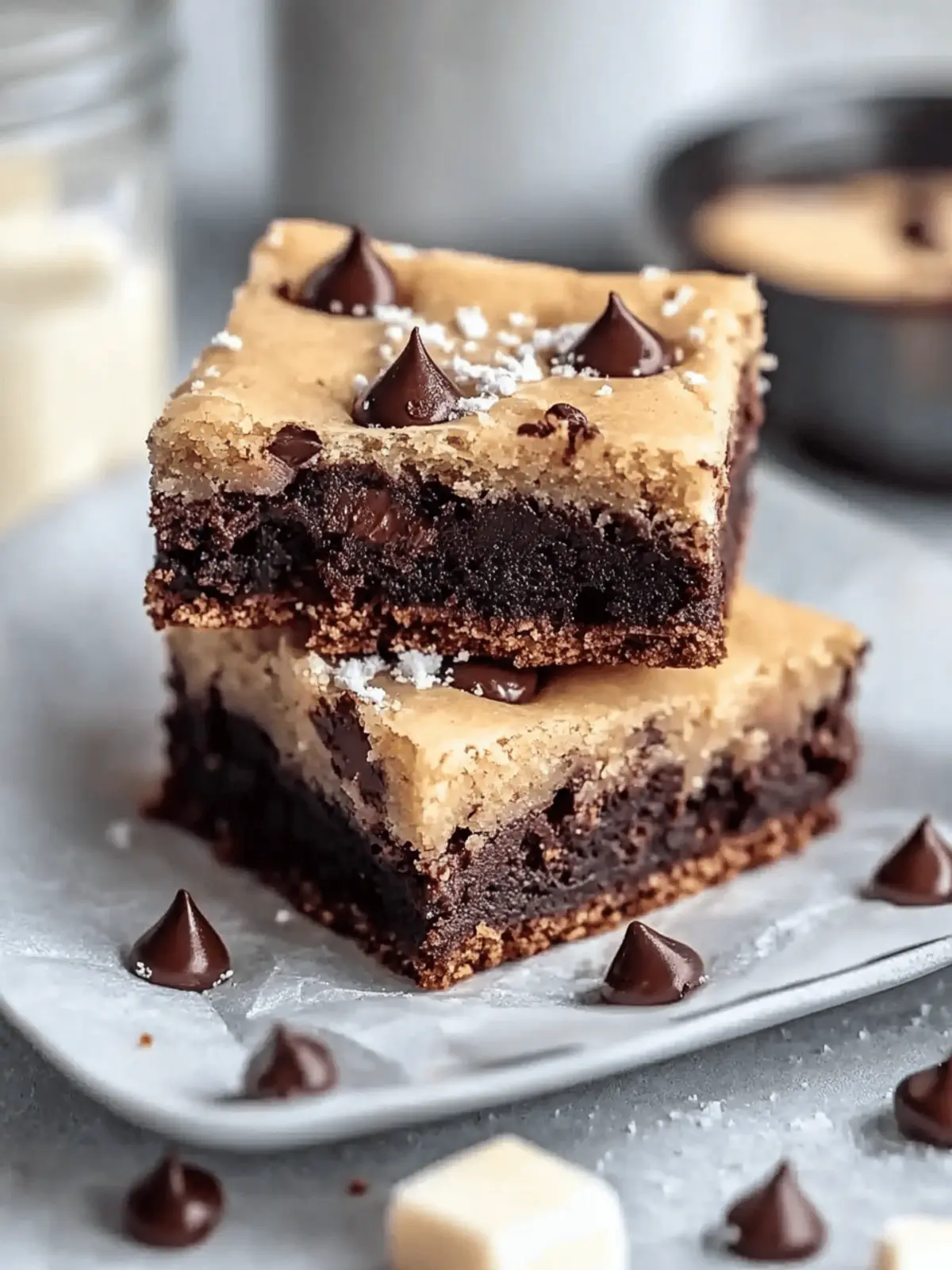 Double Layer Vegan Brookies