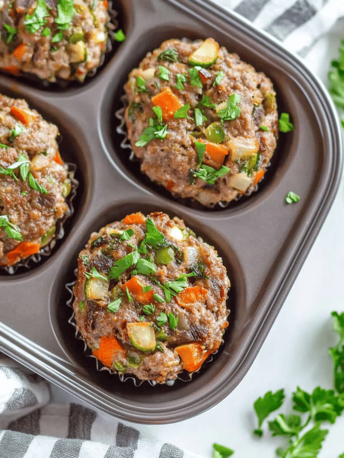 Veggie-Loaded Mini Meatloaves