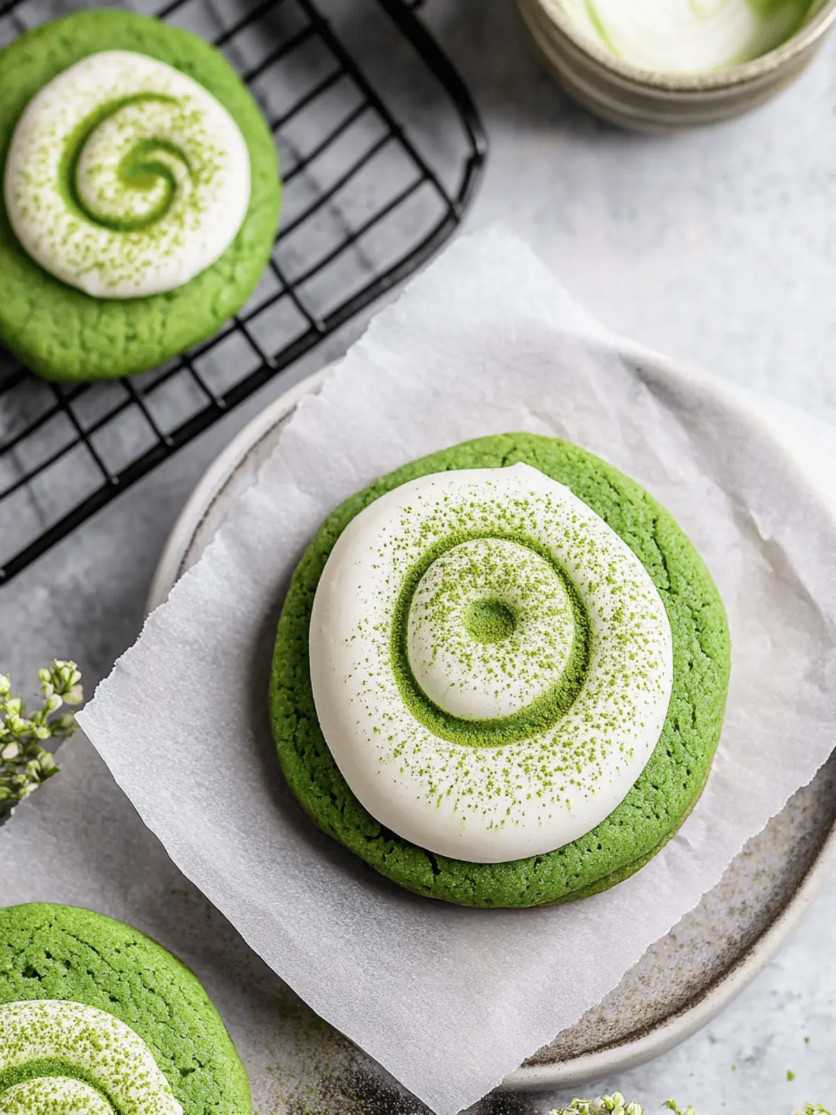 Matcha Latte Cookies