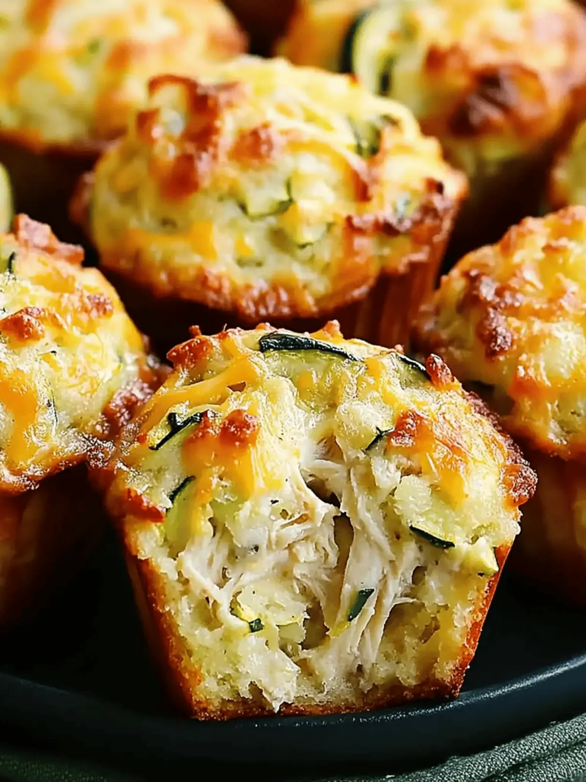 Chicken, Cheese, and Zucchini Muffins