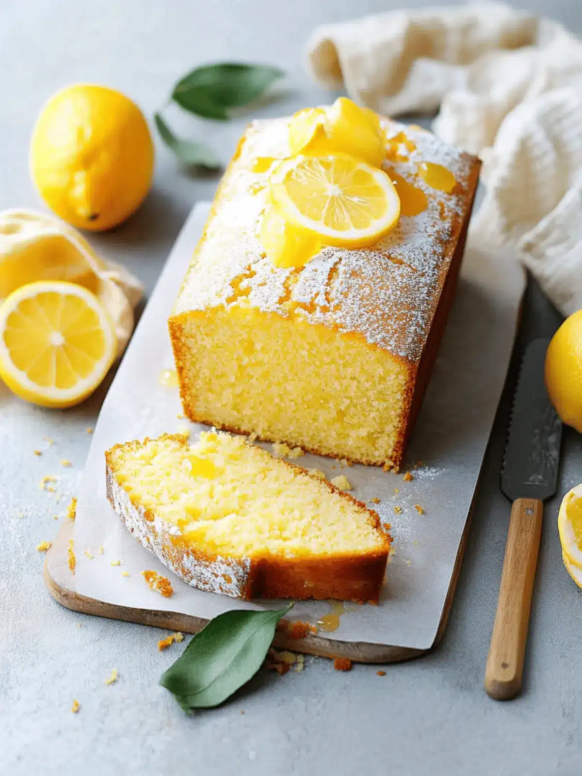 Meyer Lemon Olive Oil Loaf Cake