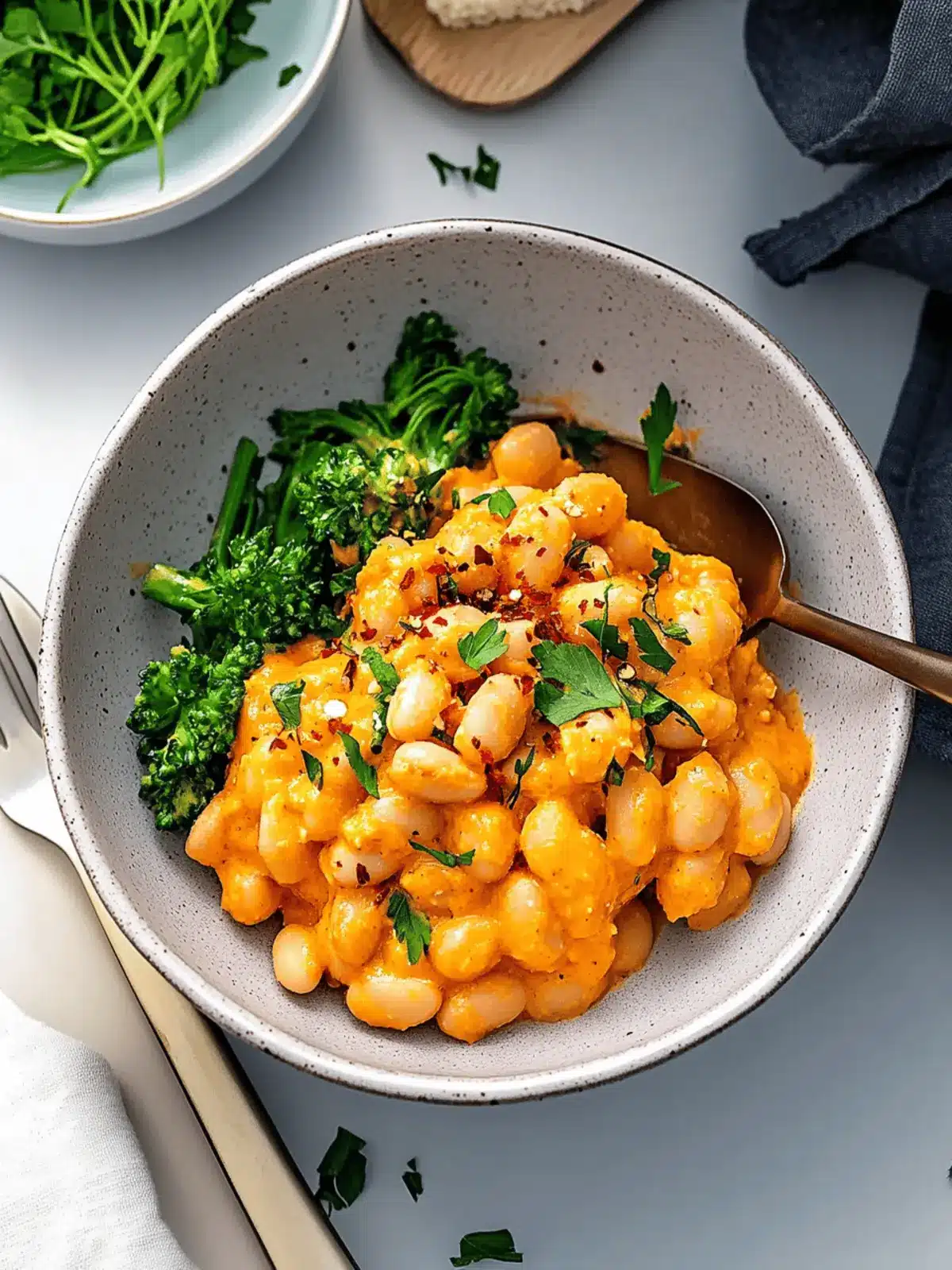 High-Protein Romesco Butter Beans