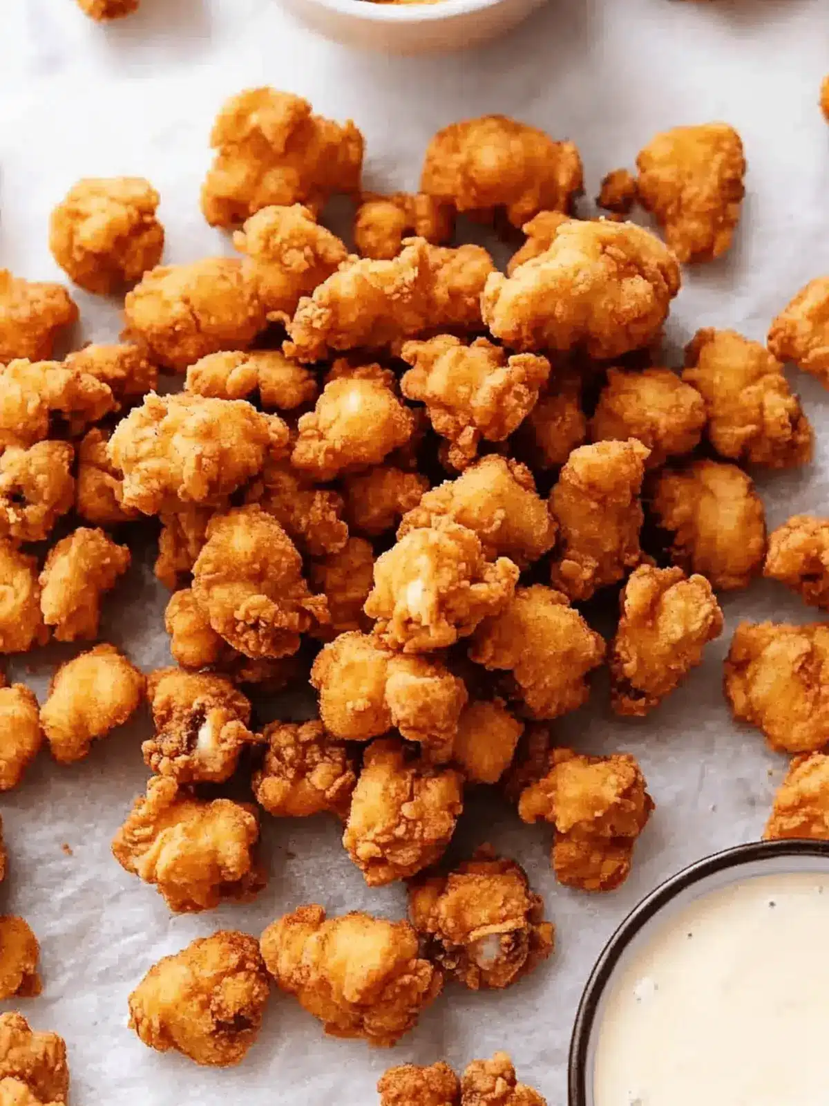 crispy popcorn chicken