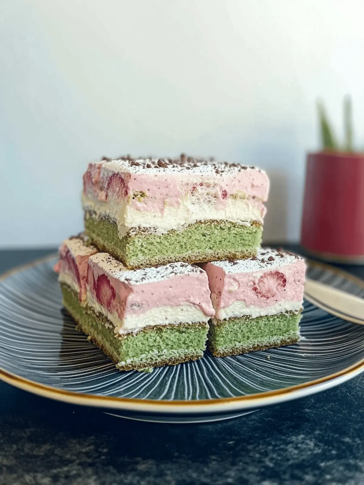 Strawberry Matcha Tiramisu