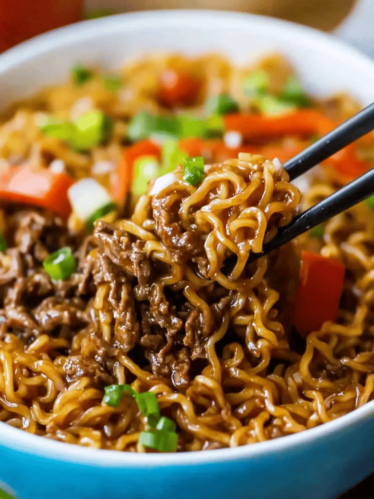 Slow Cooker Beef Ramen Noodles