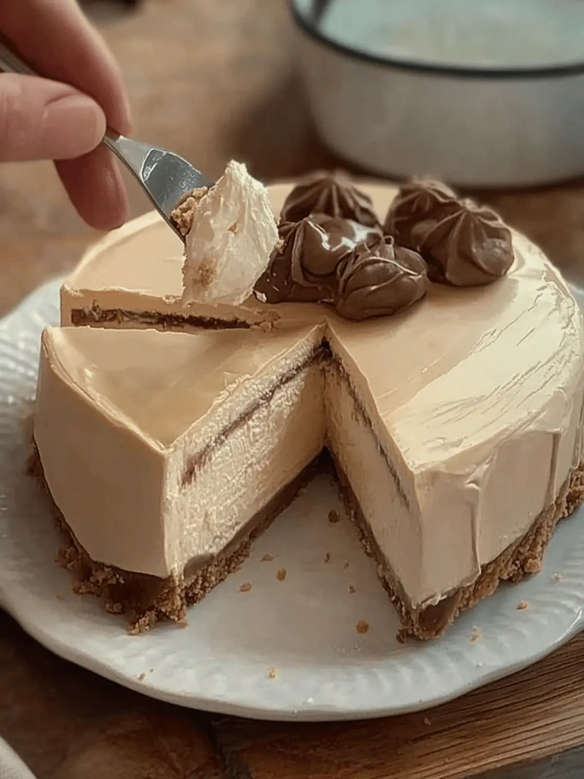 kinder bueno cheesecake