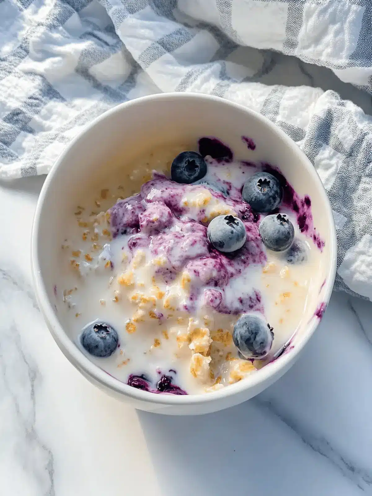 Blueberry White Chocolate Overnight Oats