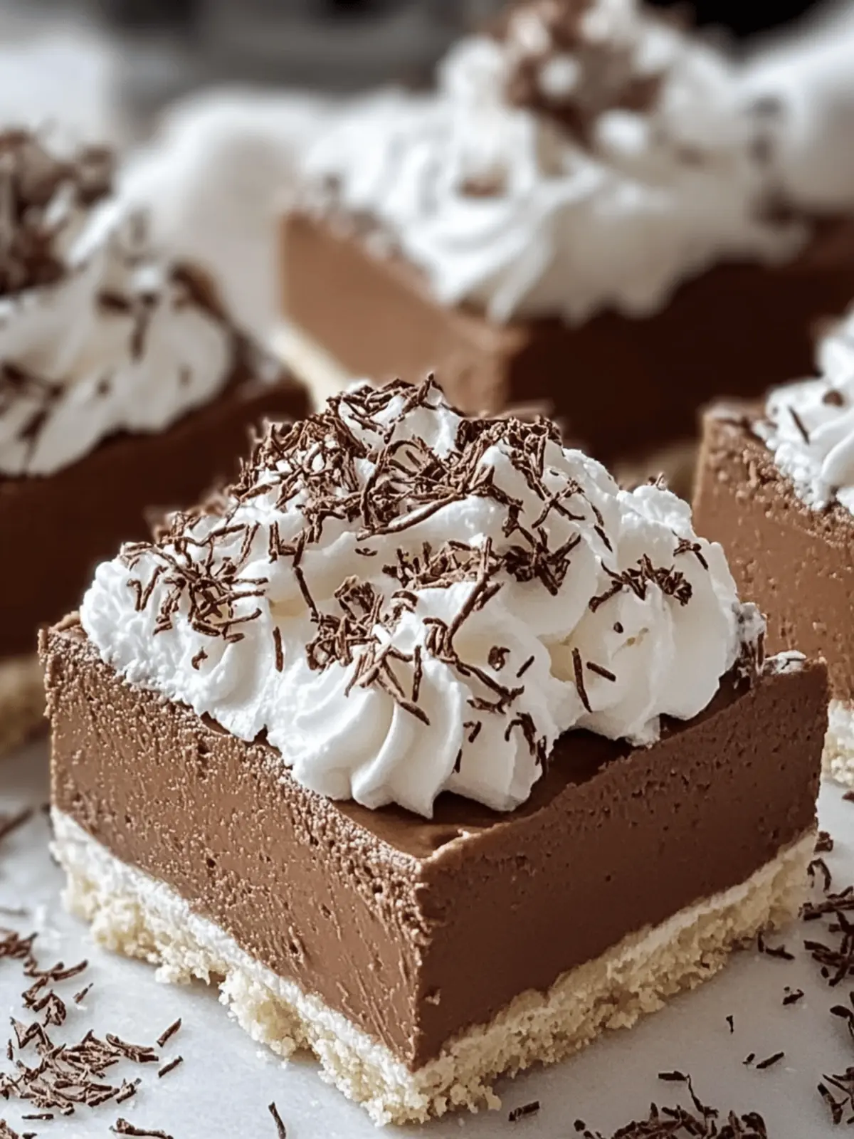French Silk Pie Bars