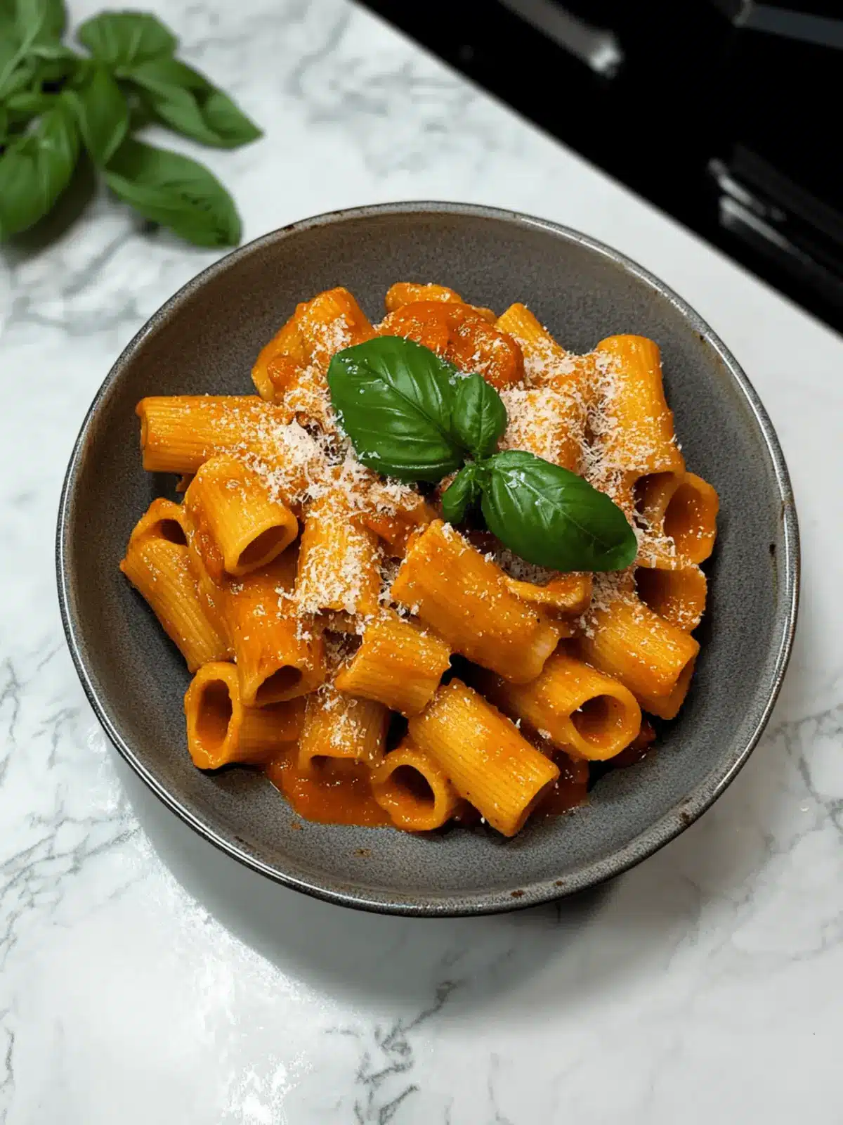 Pasta with Roasted Pepper and Tomato Sauce