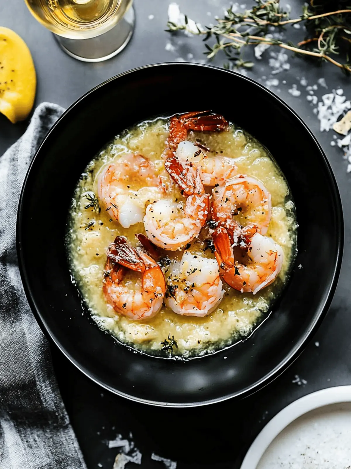 Prosecco Butter Poached Shrimp