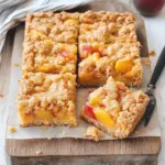 Peaches and Cream Crumble Bars