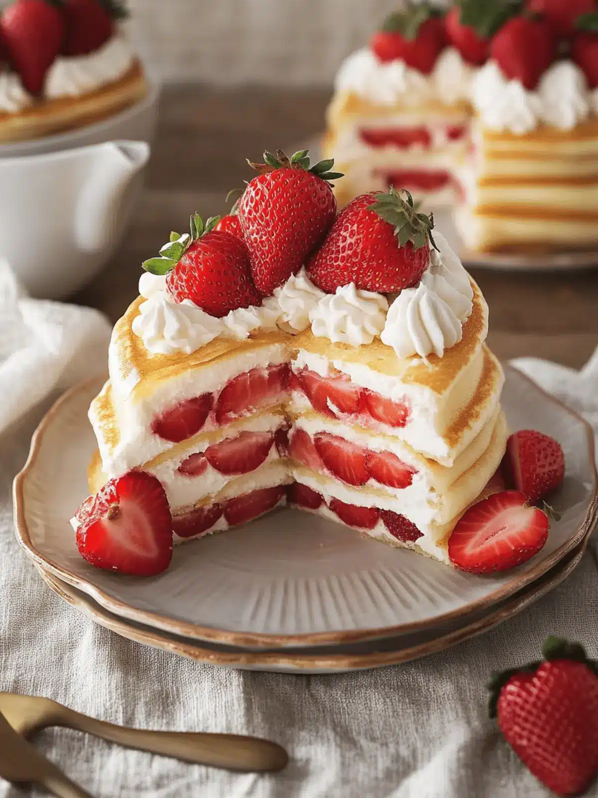 Strawberry Crepe Cake
