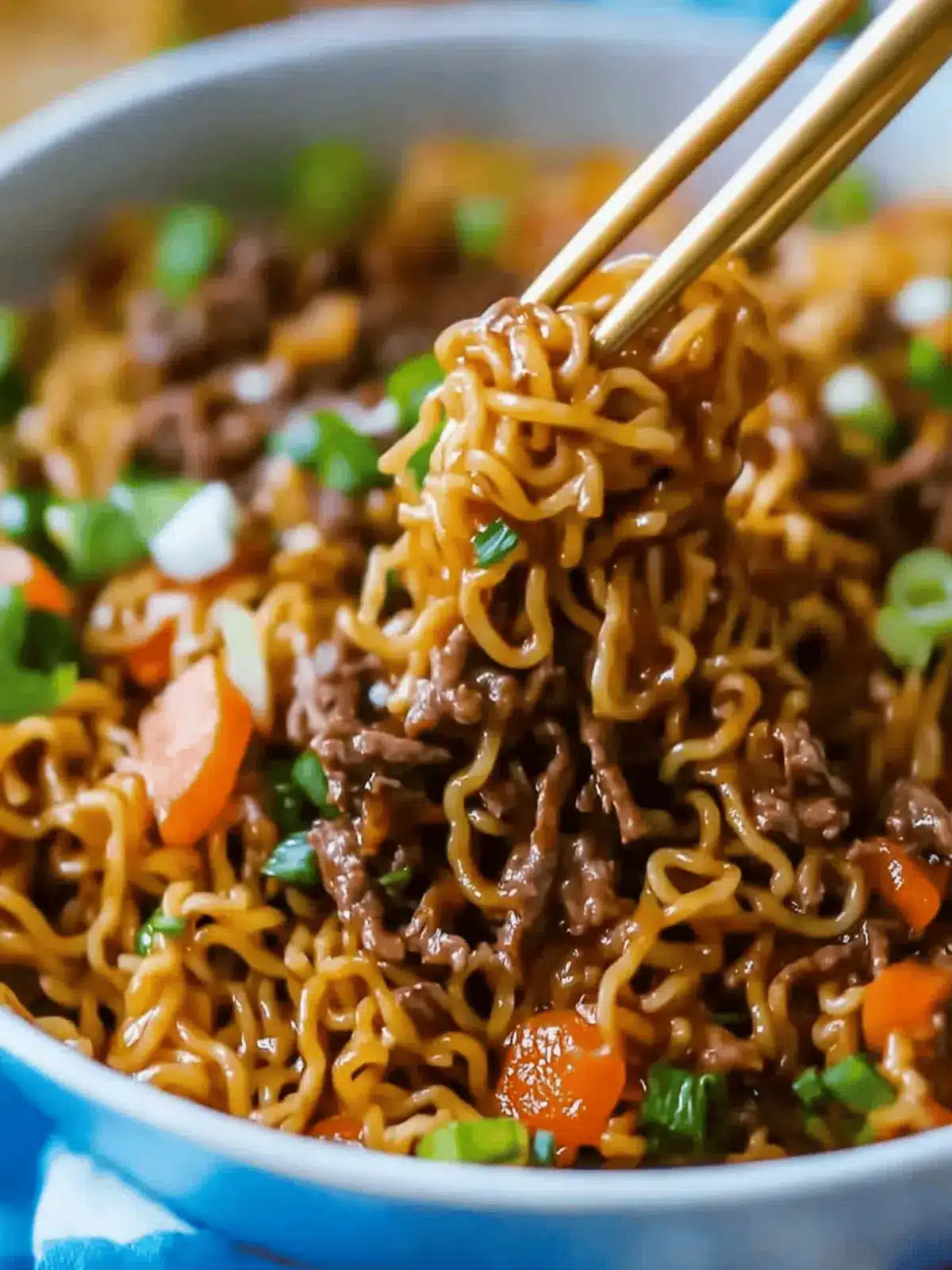 Slow Cooker Beef Ramen Noodles