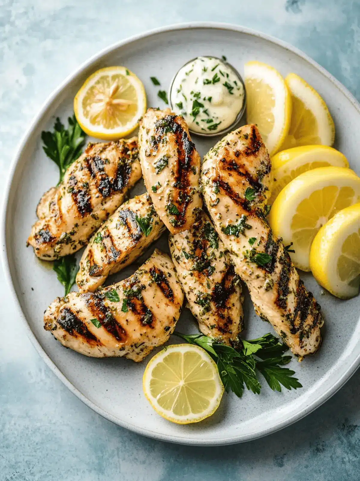 Lemon Herb Marinated Grilled Chicken