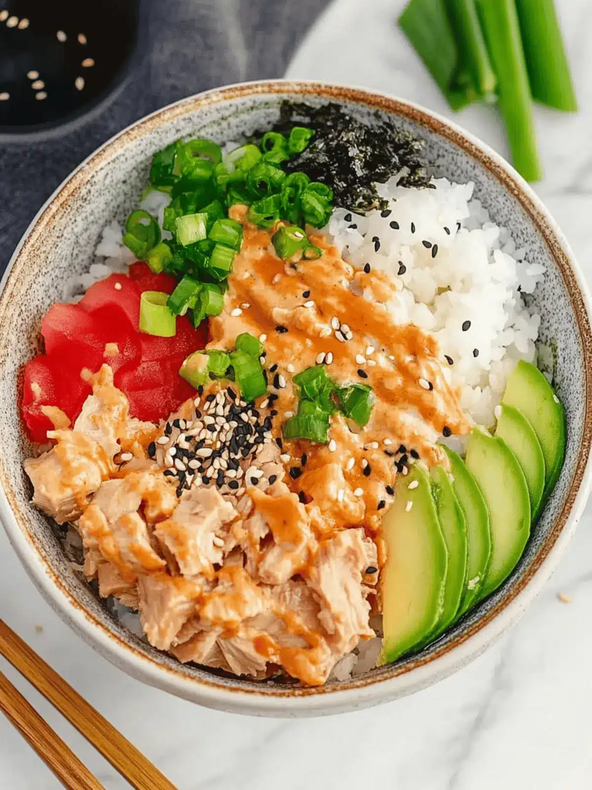Canned Tuna Sushi Bowl