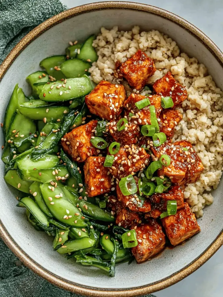 Chili Crunch Tofu Bowls